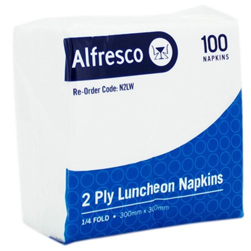 Napkins Luncheon White 2 Ply 2000/ctn