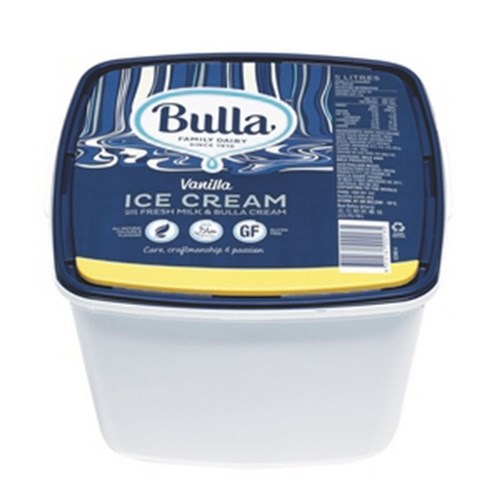 Ice Cream Vanilla 5L Gluten Free
