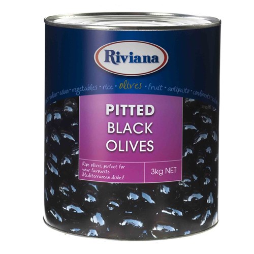 Olives Black Pitted 3kg 