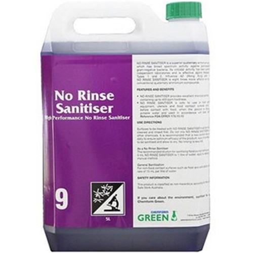 Sanitiser 5L No Rinse 