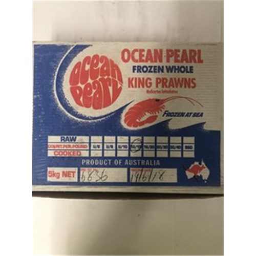 Prawn Whole Raw King U/10 5kg 