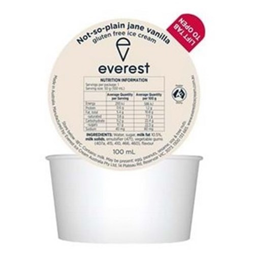 Ice Cream Dixie Cup Vanilla 100ml x 72 Gluten Free