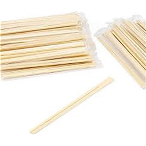 Chopsticks Flat Wooden 20.5cm 100/pkt DNR Genroku Fukuro