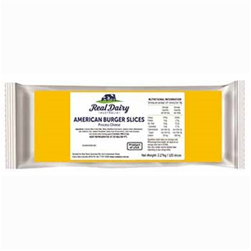 Cheese American Burger Slices 2.27kg 120's
