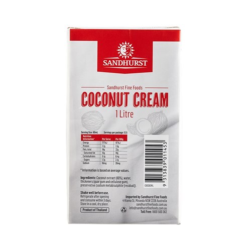 Coconut Cream 1L UHT 