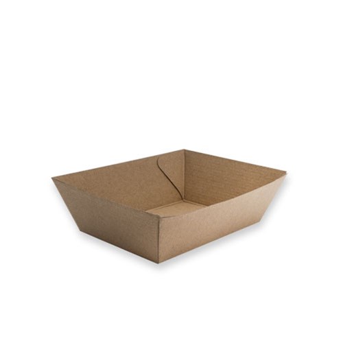 Tray Brown Food Flutted #1 131x91x50  500/ctn