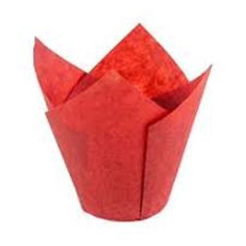 Muffin Cup Red Paper Folded 5000/ctn