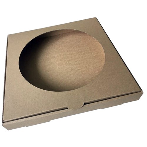 Pizza Box 13in Brown Hole 50/ctn