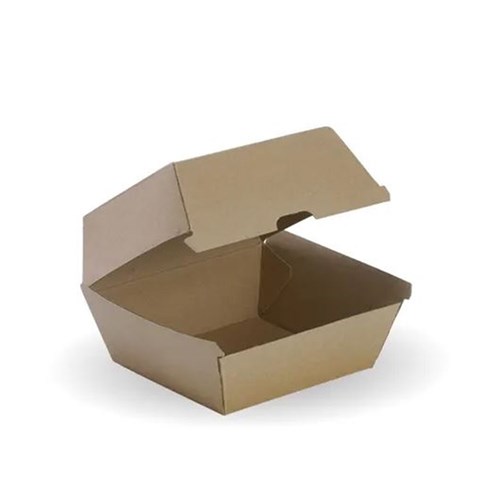 Burger Box Kraft Large x250 110x110x105mm