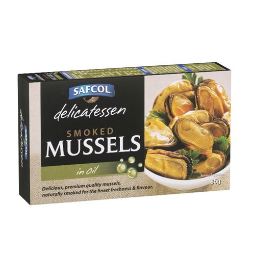 Mussels Smoked in Oil 8x85g Delicatessen