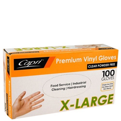 Gloves Extra Large Clear 100/pkt Powder Free