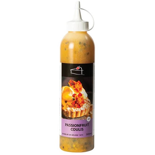 Coulis Passionfruit 500ml (Vegan, Gluten & Dairy Free)
