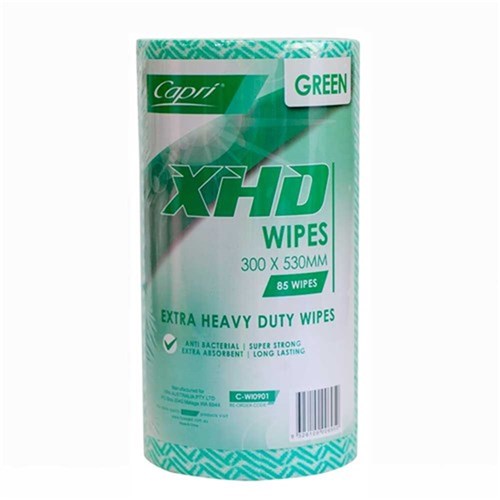 Wipe Rolls Green Heavy Duty 85 Sheets