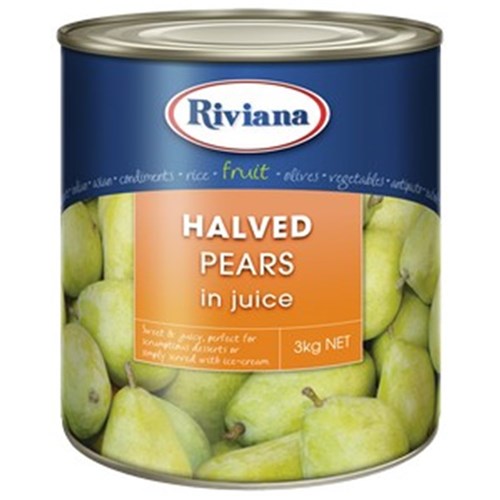 Pear Halves 3kg In Natural Juice