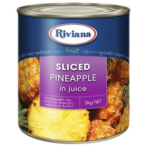 Pineapple Sliced 3kg  In Natural Juice