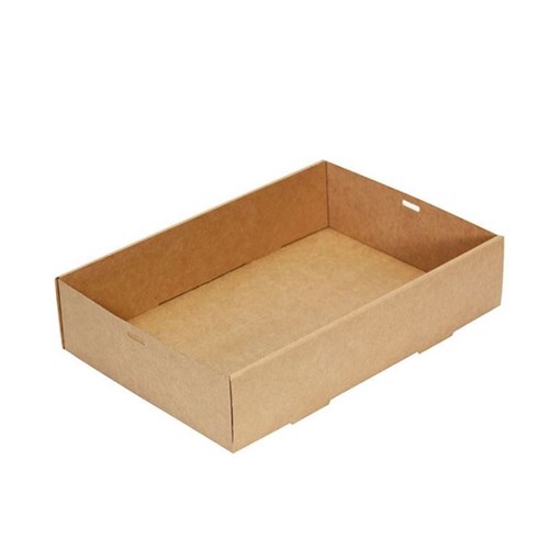Catering Tray Kraft Size 2 100/ctn (359x252x80mm)