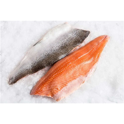 Fresh Atlantic Salmon Fillets Skin On J Cut 
