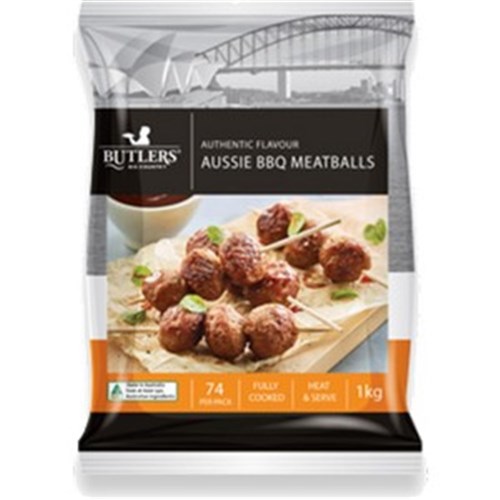 Meatballs Aussie BBQ Cooked 1kg 
