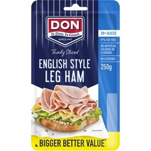 Ham English Shvd 250g (8) FROZEN 100369