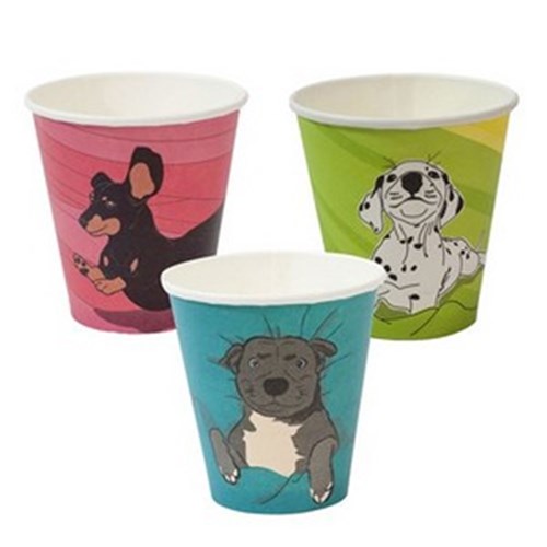 Cup Coffee 8oz Single Wall Gallery  1000/ctn Dog Design