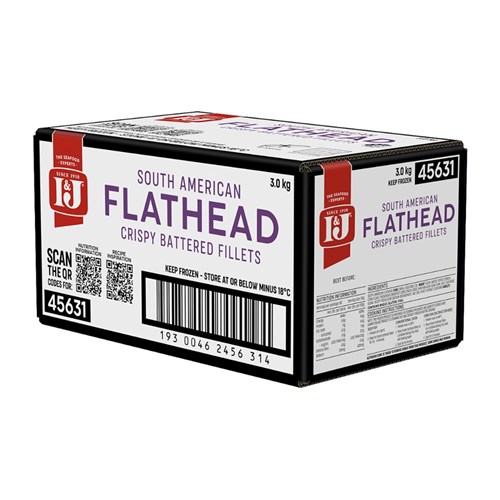 Flathead Fillet Crispy Battered 3kg  