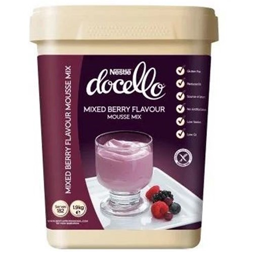 Mousse Mix Mixed Berry 1.9kg  Docello