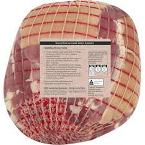Roast Pork Unseasoned Half R/W 3kg 