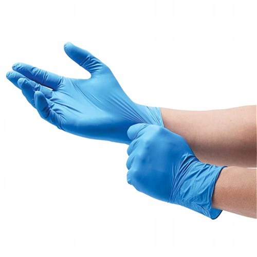 Gloves Medium Blue 100/pkt  Powder-Free