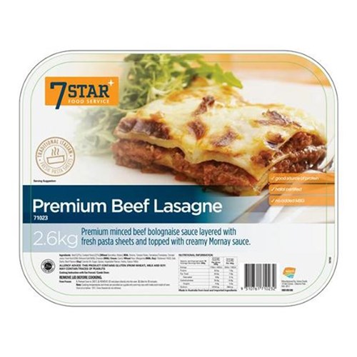 Lasagne Beef (Premium) 2.6kg 