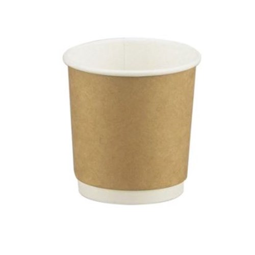 Cup Coffee 4oz Double Wall Kraft 25's 500/ctn