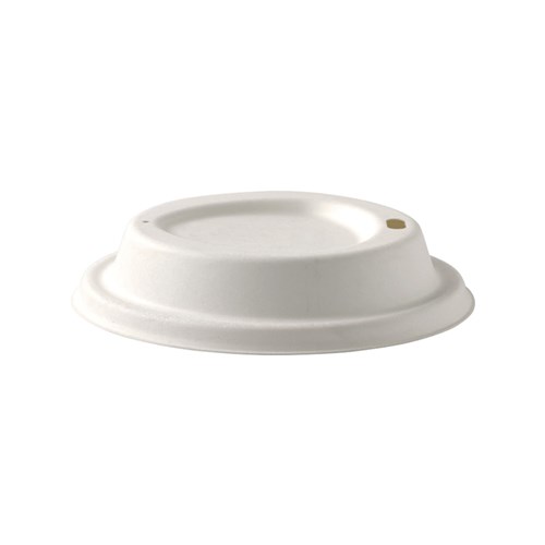 Lid to Suit 86.5mm White Moulded Fibre Coffee Cup True Fill Range 1000's 8-16oz