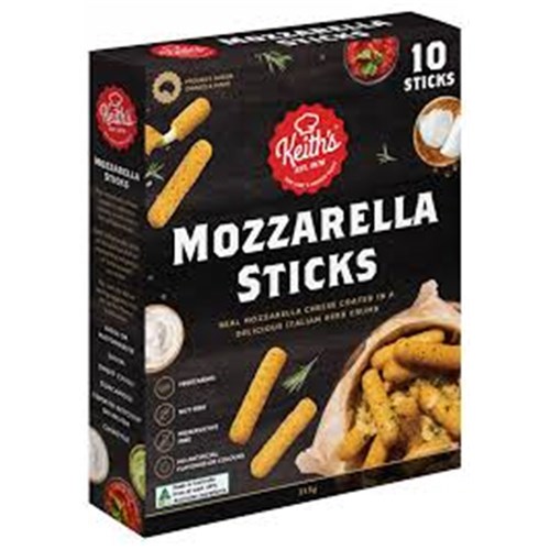 Mozzarella Sticks 2kg  Approx 80 pieces 