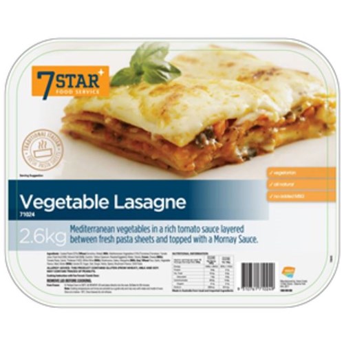 Lasagne Vegetable 2.6kg 