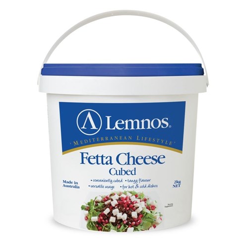 Fetta Cheese Australian 2kg  Cubed