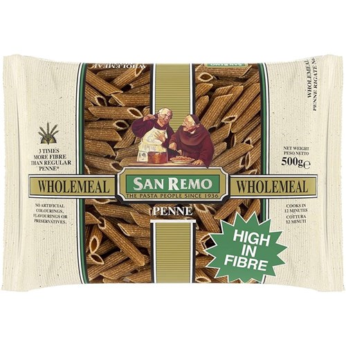 Penne Rigate Wholemeal 12x500g 