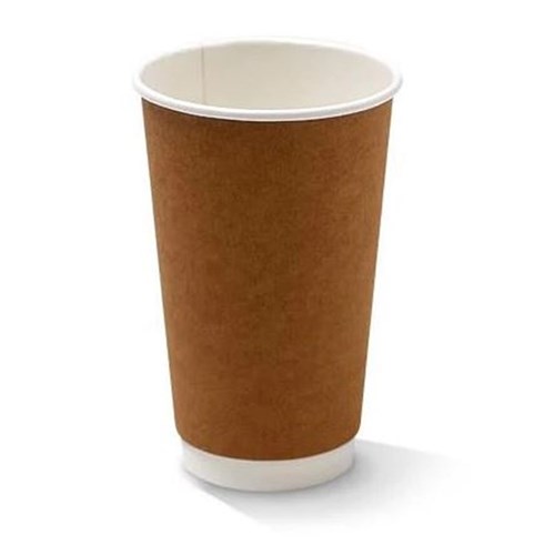 Cup Coffee 16oz Double Wall Kraft  500/ctn