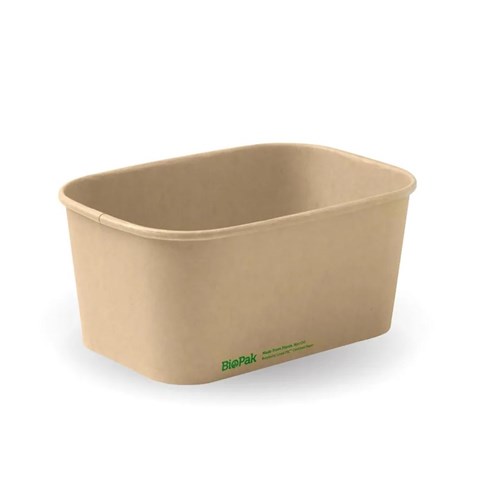 Container Kraft Board Rectangular 1000ml 300/ctn