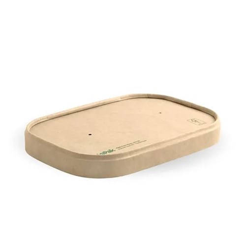 Lid To Suit Kraft Board Rectangular 500-1000ml 300/ctn