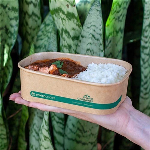 Container Kraft Board Rectangular 650ml 300/ctn