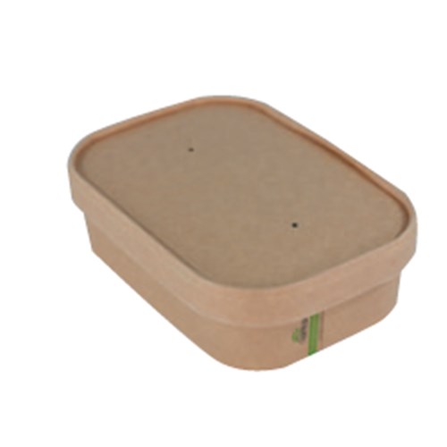 Lid to Suit Kraft Rectangle Container 300/ctn