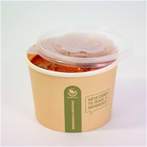 Lid PP Flat To Suit 10-24oz Soup Bowl 1000/ctn