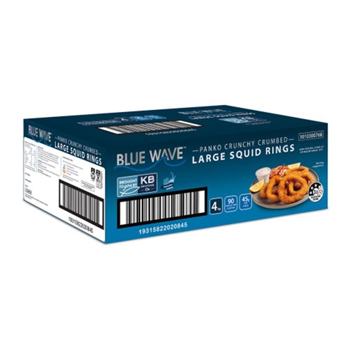 Squid Rings Large Panko Crumbed 4kg 