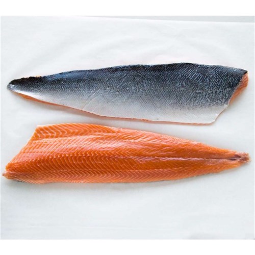 Fresh Atlantic Salmon Fillets Skin & Scale On 