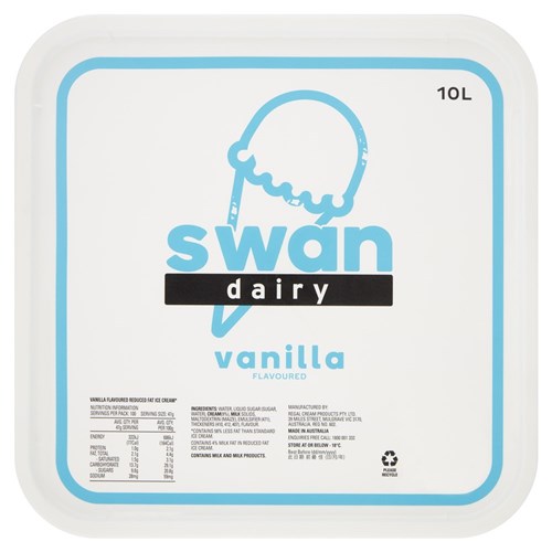 Ice Cream Vanilla 10L 