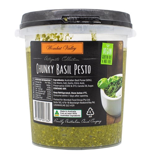 Pesto Basil Chunky 2kg Gluten Free