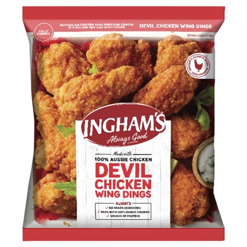 Devil Wing Dings 2.5kg  Bulk