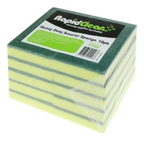 Sponge Scourer Green 150x100 pkt10 