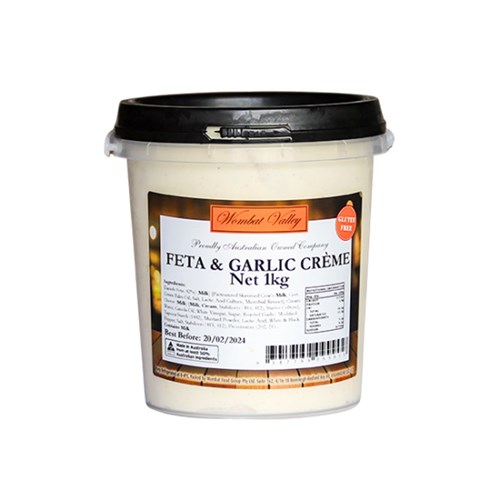 Dip Feta & Garlic Creme 1kg Gluten Free