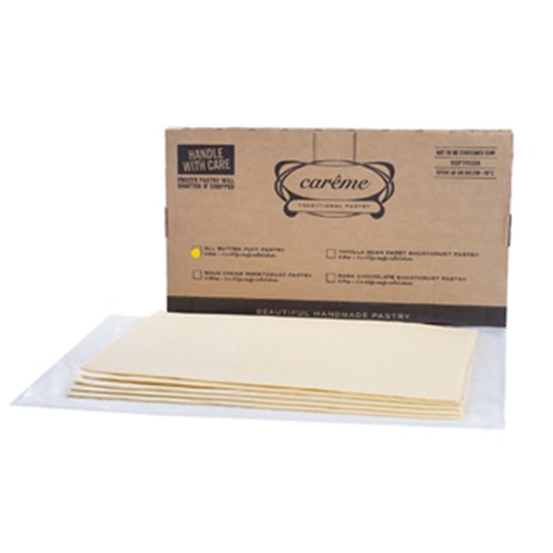Pastry Butter Puff Sheets 2.5KG 5x500gm