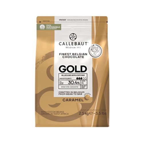Chocolate Callets Gold Caramel 2.5KG 